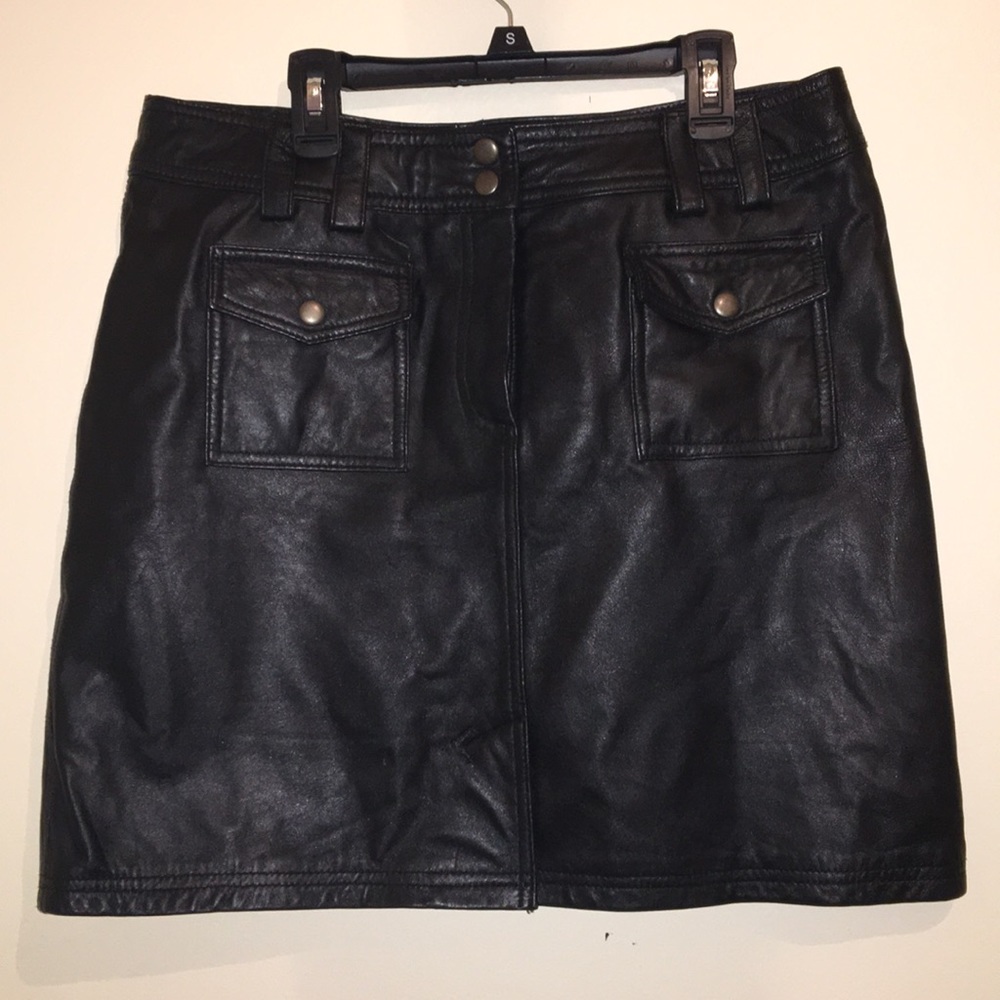 Leather skirt